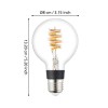 Bec E27-LED-G80 1X4.9W 3000K IP20 400lm 110273