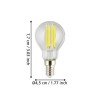Bec LED E14 2.2W 3000K 110282