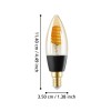 Bec E14-LED-C35 1X4.9W 2700K-6500K 320lm 110319