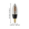 Bec E14-LED-C35 1X4W 2000K 150lm 110322