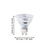 Bec GU10-LED 1X2.5W 3000K 450lm 110334