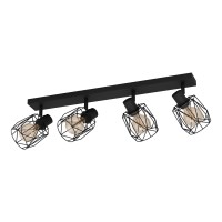 MODERN INDUSTRIAL, Black Friday - Plafonieră TOSSINO 4XE27 IP20 390044, LED-Zone.ro