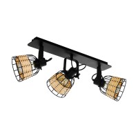NATURE, Black Friday - Plafonieră ANWICK 1 3XE27 IP20 43326, LED-Zone.ro