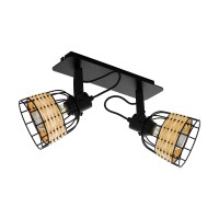 NATURE, Black Friday - Plafonieră ANWICK 1 2XE27 IP20 43325, LED-Zone.ro