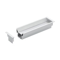 PROFILE SI BENZI LED, Black Friday - Profil încastrat bandă LED, 1m 98999, LED-Zone.ro