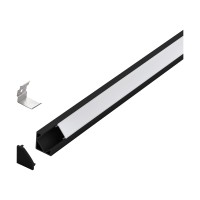 PROFILE SI BENZI LED, Black Friday - Profil de colț bandă LED, 1m 98963, LED-Zone.ro