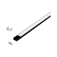 PROFILE SI BENZI LED, Black Friday - Profil aplicat bandă LED, 1m 98917, LED-Zone.ro