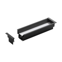 PROFILE SI BENZI LED, Black Friday - Profil încastrat bandă LED, 1m 99004, LED-Zone.ro