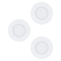 SPOTURI, Black Friday - Set 3 spoturi încastrate FUEVA 1 LED 3X2.8W IP20/IP44 98633, LED-Zone.ro