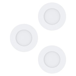 Set 3 spoturi încastrate FUEVA 1 LED 3X2.8W IP20/IP44 98633
