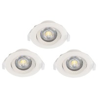 SPOTURI, Black Friday - Set 3 spoturi încastrate SARTIANO LED 3X4.6W IP20 32896, LED-Zone.ro