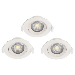 Set 3 spoturi încastrate SARTIANO LED 3X4.6W IP20 32896