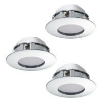 SPOTURI, Black Friday - Set 3 spoturi încastrate PINEDA LED 3X4.9W IP20/IP44 95822, LED-Zone.ro