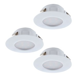 Set 3 spoturi încastrate PINEDA LED 3X4.9W IP20/IP44 95821