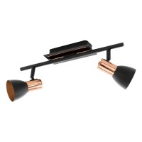 SPOTURI, Black Friday - Spot pe bară BARNHAM GU10 2X3W IP20 94585, LED-Zone.ro