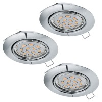 SPOTURI, Black Friday - Set 3 spoturi încastrate PENETO GU10 3X4.6W IP20 94407, LED-Zone.ro
