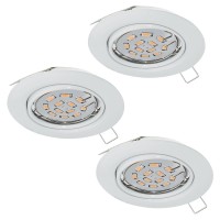 SPOTURI, Black Friday - Set 3 spoturi încastrate PENETO GU10 3X4.6W IP20 94406, LED-Zone.ro