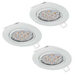 Set 3 spoturi încastrate PENETO GU10 3X4.6W IP20 94406
