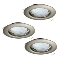 SPOTURI, Black Friday - Set 3 spoturi încastrate PENETO GU10 3X2.8W IP20 94237, LED-Zone.ro