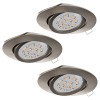 Set 3 spoturi încastrate TEDO GU10 3X4.6W IP20 31689
