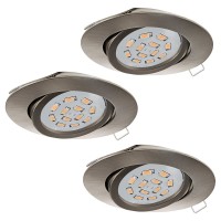 SPOTURI, Black Friday - Set 3 spoturi încastrate TEDO GU10 3X4.6W IP20 31689, LED-Zone.ro