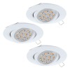 Set 3 spoturi încastrate TEDO GU10 3X4.6W IP20 31683