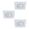 Set 3 spoturi încastrate AREITIO GU10 3X4.6W IP20 98637