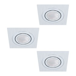 Set 3 spoturi încastrate AREITIO GU10 3X4.6W IP20 98637