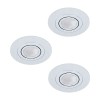 Set 3 spoturi încastrate AREITIO GU10 3X4.6W IP20 98639