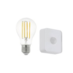 Set Bec LED E27 6W + senzor mișcare 12257