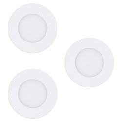 Set 3 spoturi încastrate FUEVA-Z LED 3X2.8W IP20/IP44 900099