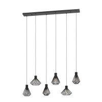 LUSTRE, Black Friday - Lustră BASIDANO E27 6X40W IP20 1425mm 31941, LED-Zone.ro