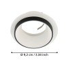 Ramă spot încastrat CAROSSO GU10 35W IP20 900456