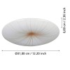Plafonieră NIEVES 1 LED 10W 900498
