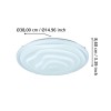 Plafonieră BATTISTONA LED 17.4W IP20 900605