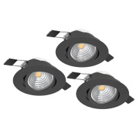 SPOTURI, Black Friday - Set 3 spoturi încastrate SALICETO LED 3X6W IP20 900747, LED-Zone.ro
