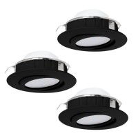 SPOTURI, Black Friday - Set 3 spoturi încastrate PINEDA LED 3X5.5W IP20 900749, LED-Zone.ro