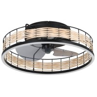 VENTILATOARE, Black Friday - Ventilator plafon FRANA LED 28W IP20 35148, LED-Zone.ro