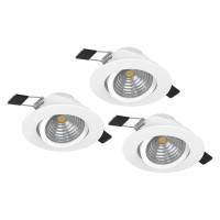 SPOTURI, Black Friday - Set 3 spoturi încastrate SALICETO LED 3X6W IP20 900745, LED-Zone.ro