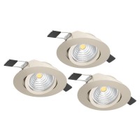 SPOTURI, Black Friday - Set 3 spoturi încastrate SALICETO LED 3X6W IP20 900746, LED-Zone.ro