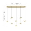 Lustră PARATEBUENO 2 LED 8X4.2W 3000K IP20 390397