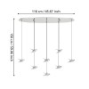 Lustră PARATEBUENO 1 LED 8X4.2W 3000K IP20 390401