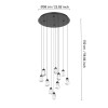 Lustră SINDICAT LED 10X3W 3000K IP20 390412