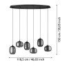 Lustră LARVA LED 6X3.7W 2700K-6500K IP20 390415