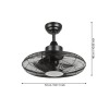 Ventilator plafon cu lumină IGELDO 35133