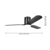 Ventilator plafon cu lumină KAWANA 35176