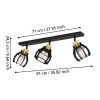 Plafonieră STILLINGTON 1 3XE27 IP20 43928