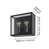 Aplică ALAMONTE 1 2XE27 IP44 900698