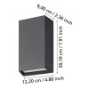 Aplică SPONGANO LED 2X5W IP65 900886