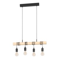 LUSTRE, Black Friday - Lustră TOWNSHEND E27 4X60W IP20 700mm 43512, LED-Zone.ro